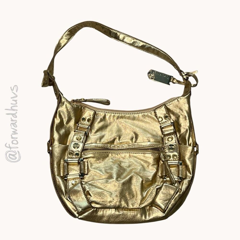 Marc Fisher Metallic Gold Hobo Shoulder Bag – Y2K Style